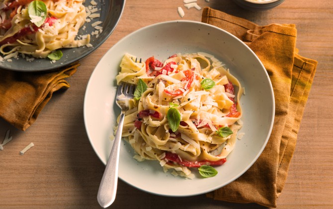 Recept Tagliatelle alla Carbonara Grand'Italia